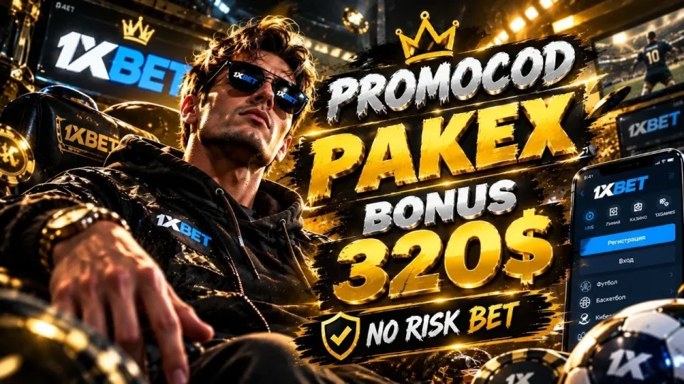 1xbet Pakistan, registration, promo code PAKEX and your first bet